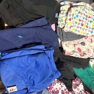 Colorful Heart Print Shorts